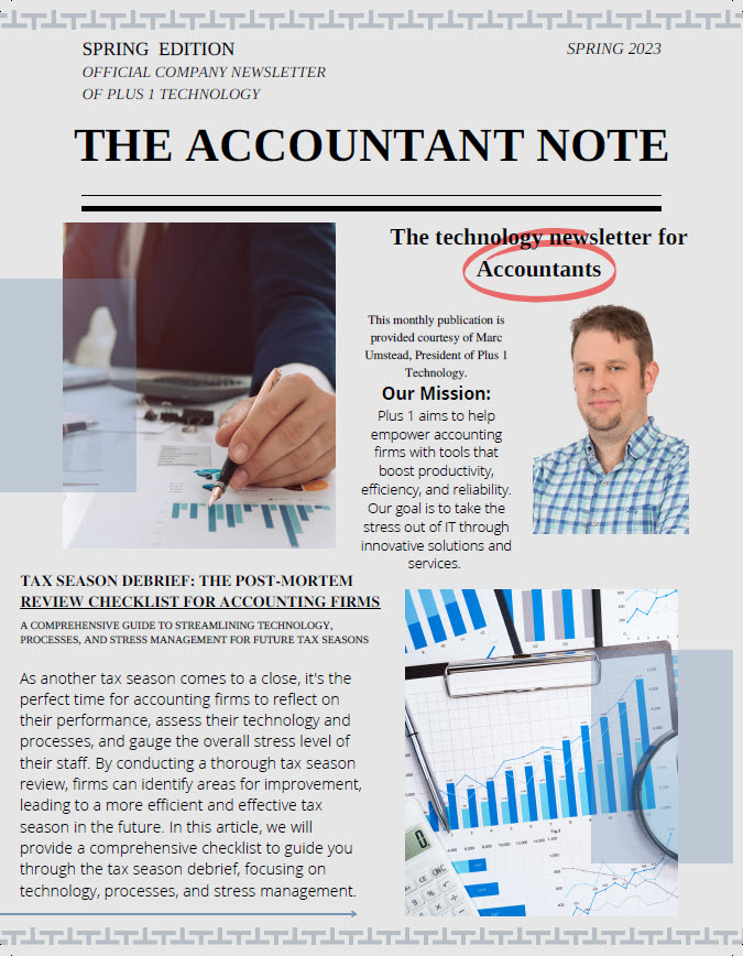 The Accounting Note spring edition 2023