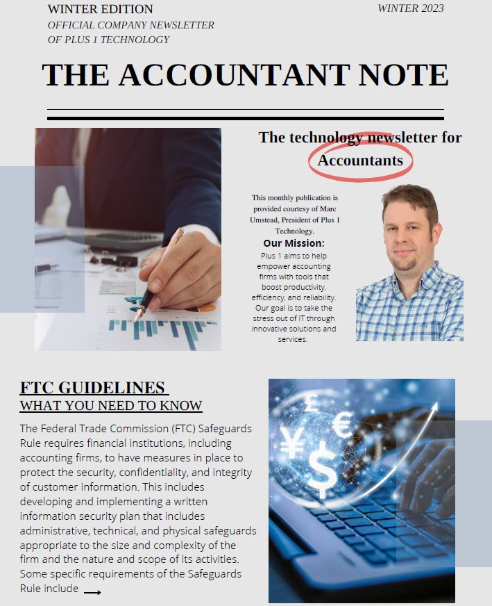 the accountant note newsletter for it 4 my business